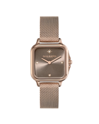 Relógio Grosvenor Cast. Aço IP D. Rosa