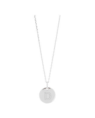Colar ELLANOR LETTER D Prateado