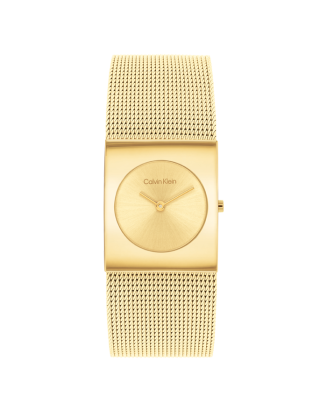 Relógio Senhora Dourado em Aço