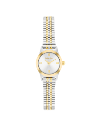 Rel&oacute;gio Senhora A&ccedil;o e Dourado