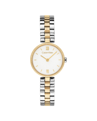 Rel&oacute;gio Senhora Bicolor A&ccedil;o e Dourado