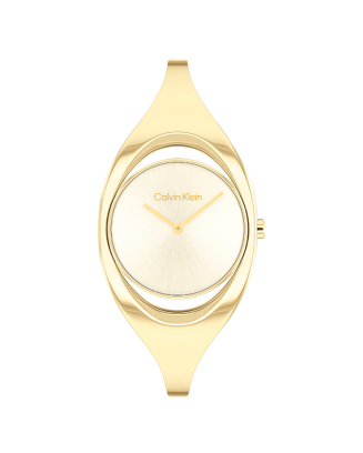 Relógio Senhora Dourado com Bangle S/M