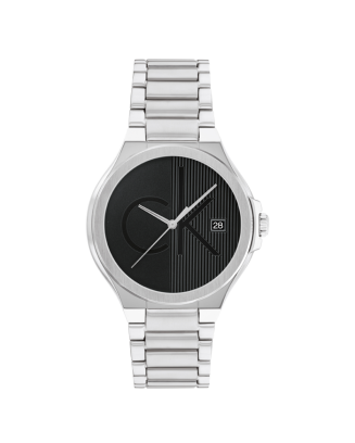 Relógio Homem em Aço e Preto