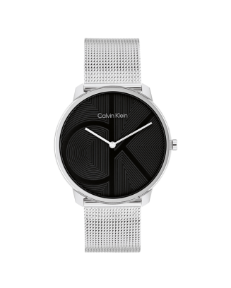 Relógio Homem Aço e Preto