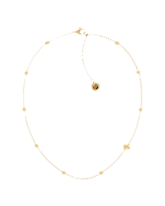 Colar esferas dourado