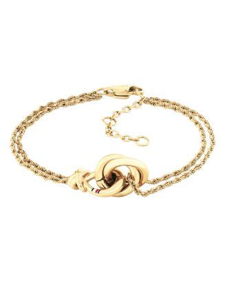 Pulseira Mulher Aço IP Dourado Nó