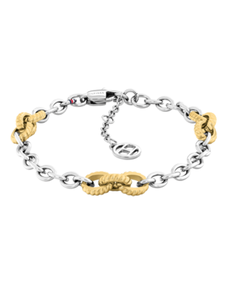 Pulseira Mulher A&ccedil;o e A&ccedil;o Dourado