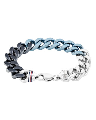 Pulseira Aço Malha Bicolor