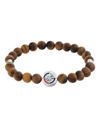Pulseira Homem A&ccedil;o e Olho Tigre