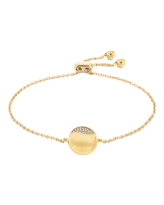Pulseira em dourado com cristais