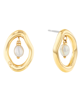 Brincos Senhora Dourado com Pérolas