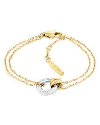 Pulseira Senhora em Aço e Dourado