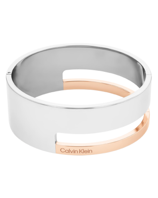 Pulseira Senhora em Aço e Dourado Rosa