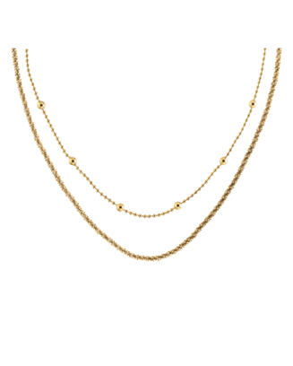 Colar Duplo Senhora Dourado