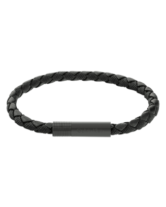 Pulseira Homem em Pele Preta