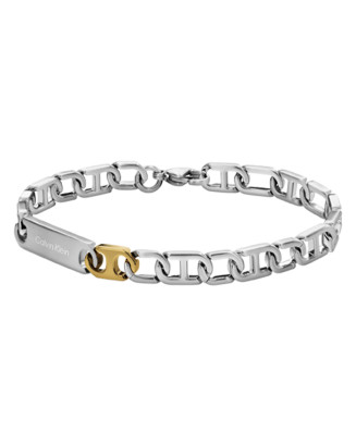 Pulseira Homem em A&ccedil;o e Dourado