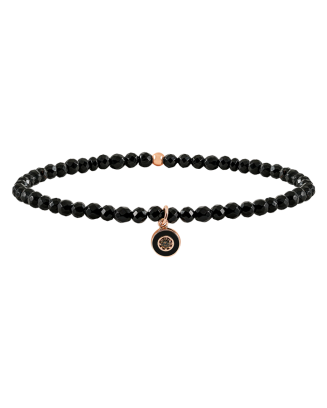 Pulseira Eye, Ouro Rosa, Ónix E Diamantes