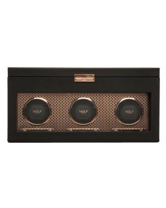 Caixa de Relógios Rotativa Tripla Axis