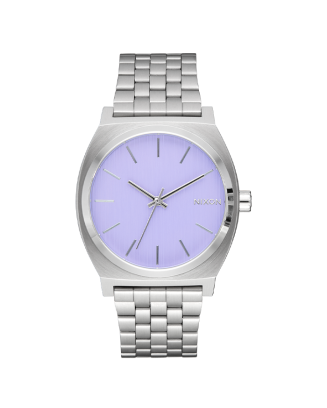 Relogio Time Teller Roxo e Prateado