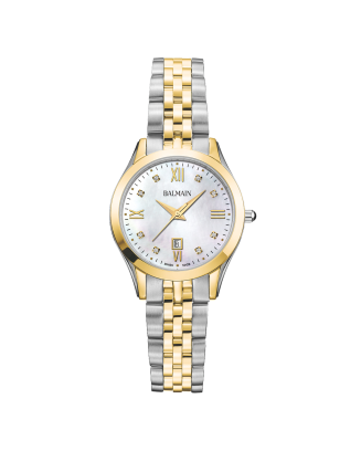 Relógio de Senhora Classic R Bicolor Madrepérola e diamantes
