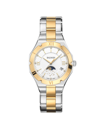 Relógio Senhora Be Balmain Fases da Lua Bicolor e diamantes