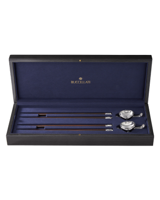 Chopsticks e Suportes em Prata