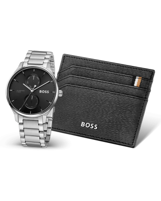 Set Relógio BOSS TYLER e Porta Cartões