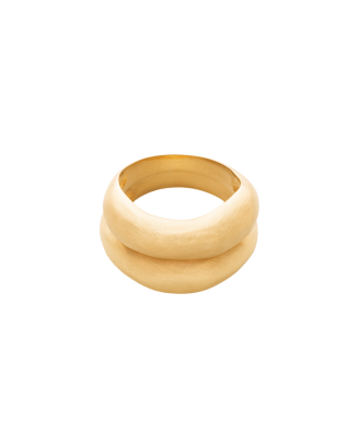 Anel Lang Duplo Dourado
