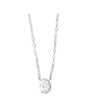 Colar Delia Ouro Branco e Diamantes