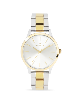 Rel&oacute;gio Mulher New Classic Lady Silver & Gold