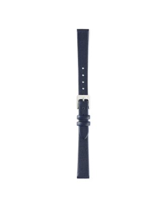 ELETTA Bracelete Aço Pele Azul 12mm