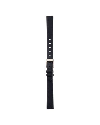 Bracelete Pele Preta Aço 12mm