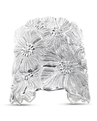 Pulseira Cuff Blossoms Prata
