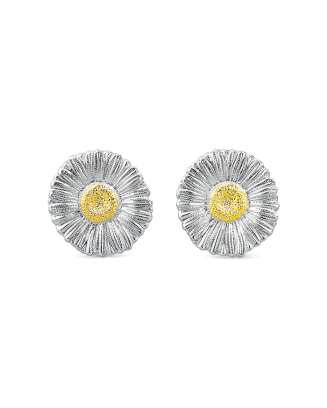 Brincos Blossoms Daisy Prata e Vermeil