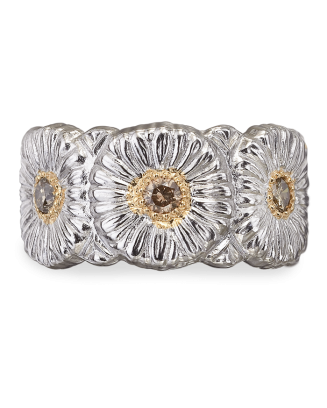 Anel Blossoms Etternelle Prata e Vermeil com Diamantes