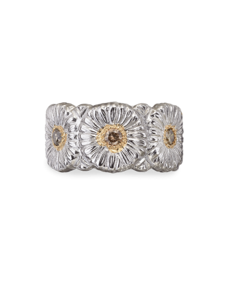 Anel Blossoms Etternelle Prata e Vermeil com Diamantes