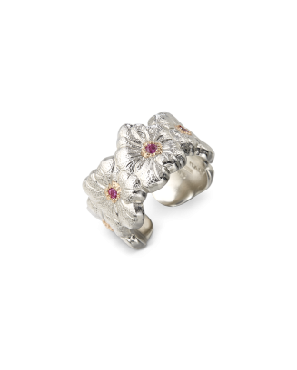 Anel Blossoms Etternelle Prata e Vermeil com Safiras Rosa