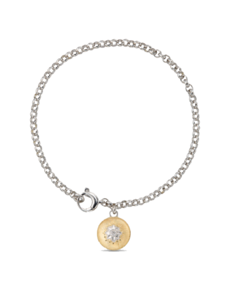 Pulseira Macri Ouro Amarelo, Ouro Branco e Diamantes