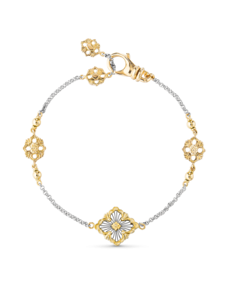 Pulseira Opera Ouro Amarelo E Ouro Branco