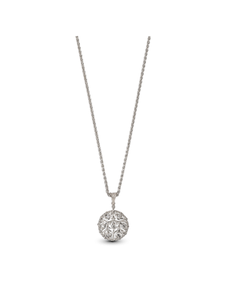 Colar Pendente Ramange Ouro Branco E Diamantes