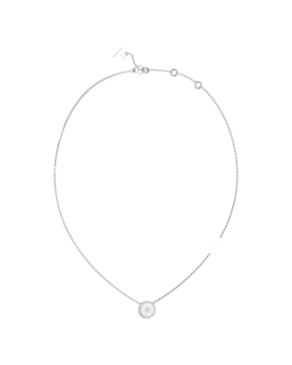 Colar em Aço com Pendente Redondo