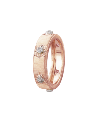 Anel Eternelle Macri Ouro Rosa, Ouro Branco e Diamantes