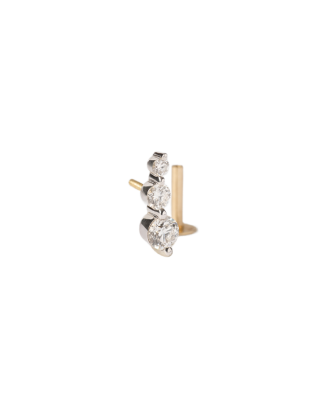 Piercing EveMini Ouro 3 Diamantes