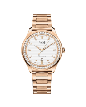 Relógio Polo Date Ouro Rosa E Diamantes 36mm