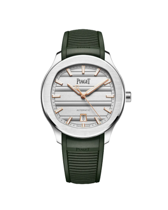 Relógio Polo Signature Data Bracelete Verde Borracha 42mm