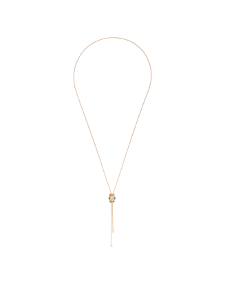 Colar Possession Ouro Rosa, Diamante Rubis Safiras Tsavorite