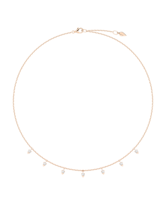 Colar Sunlight Ouro Rosa Diamantes