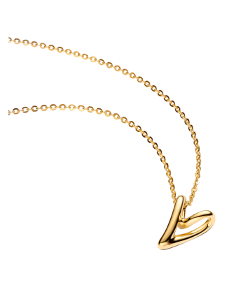 Colar Dourado Cora&ccedil;&atilde;o Pequeno