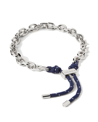 Pulseira Midnight Essential Rope Prateada
