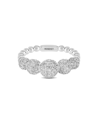 Anel Endless Ouro Branco E Diamantes